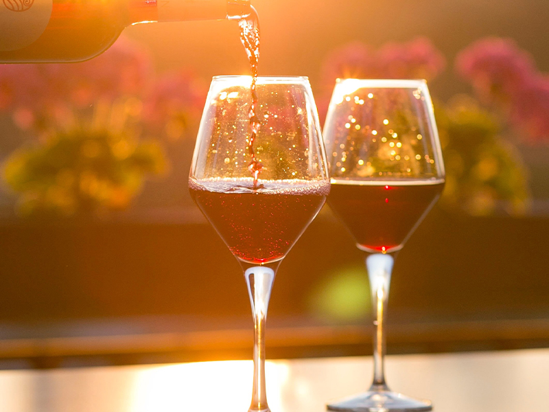Romantic weekend wine